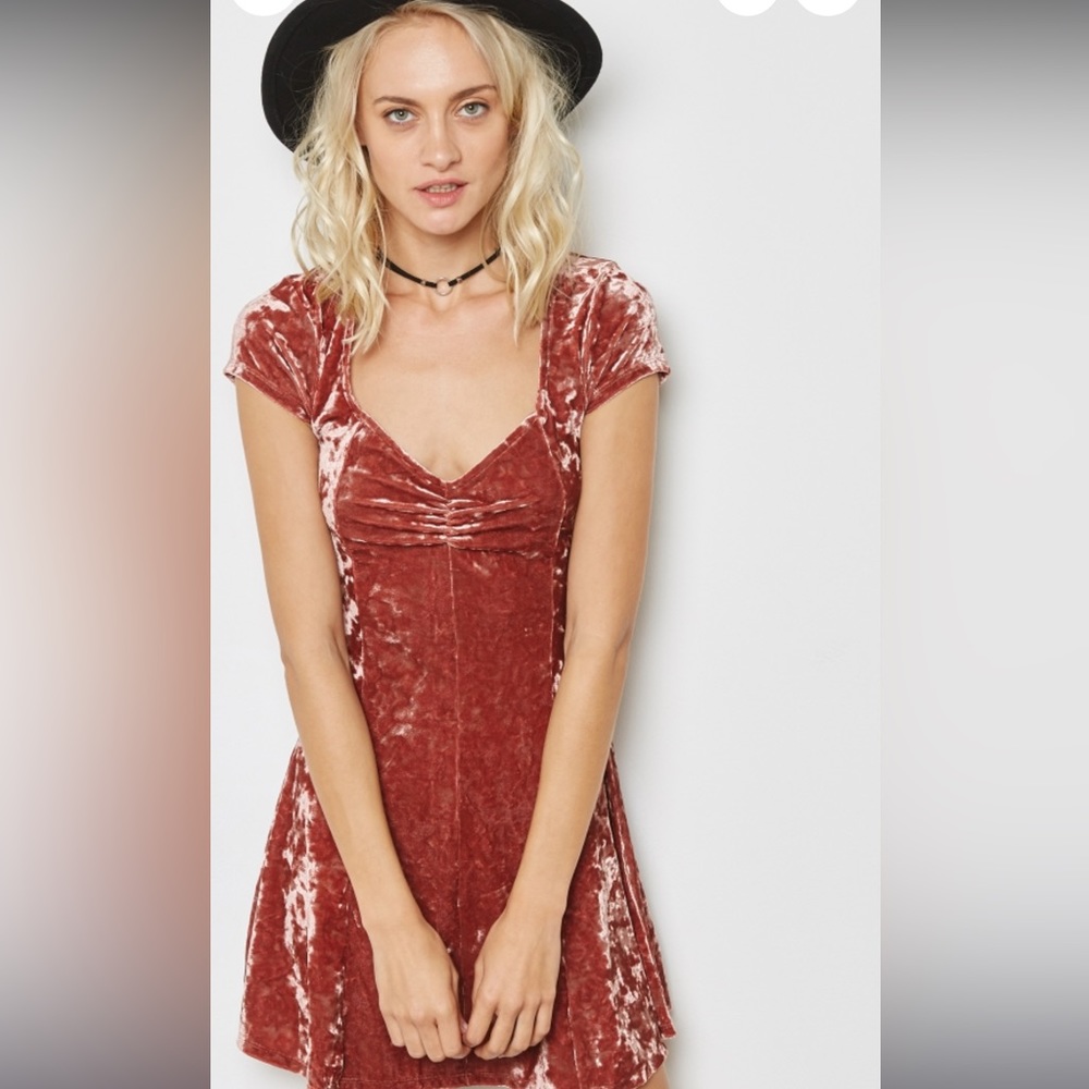 Forever 21 Crushed Velvet Minidress